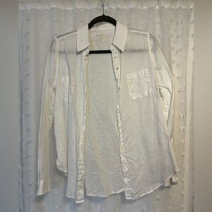 Lilly Pulitzer sea view linen button down